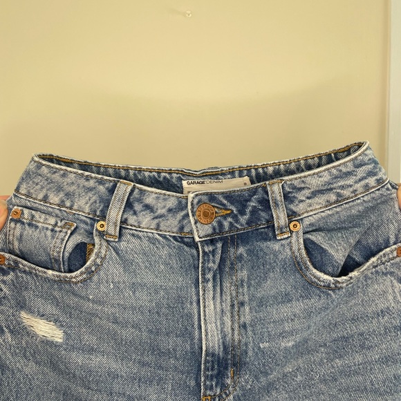 90’s straight blue jeans with holes - Picture 4 of 5